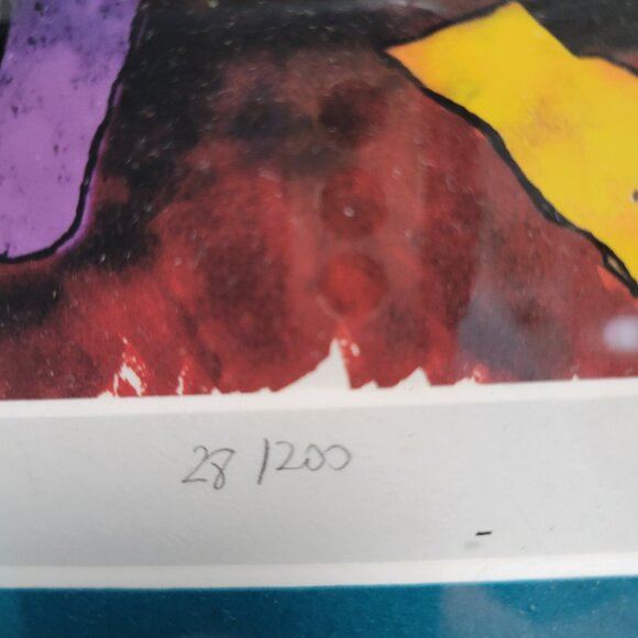 Original Heart Bow Studio " Road Trip" Numbered Lithograph Cadillac and Dogs - Picture 5 of 6